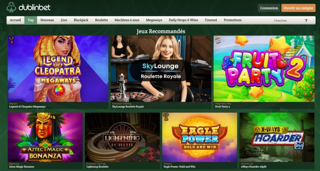 Jeux casino dublinbet