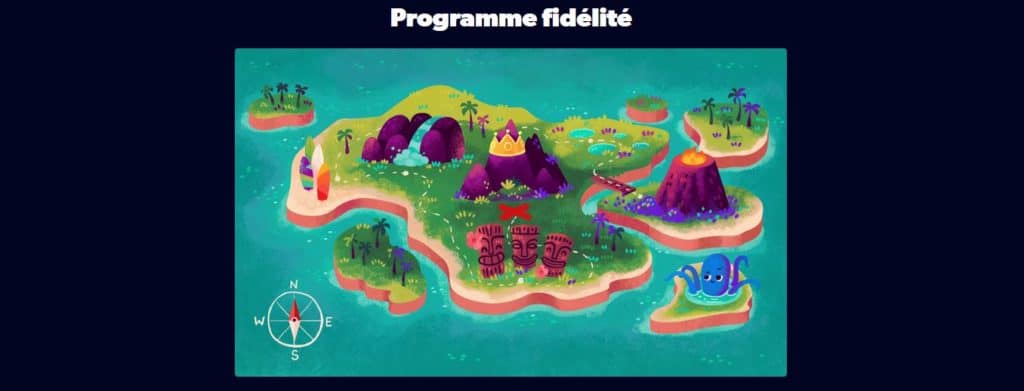 Programme fidélité Kahuna Casino