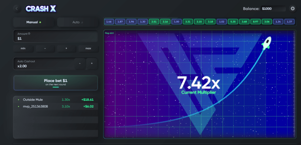 CrashX big win casinozer